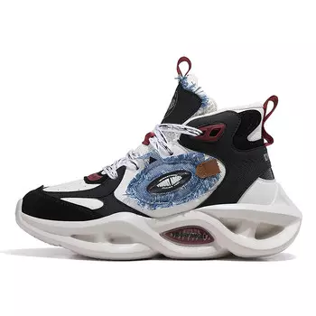 Кроссовки Victoria Angel VIDORY ANGEL Lifestyle Shoes Men High-top Blue/burgundy, бежевый/красный