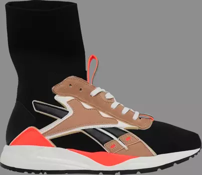 Кроссовки victoria beckham x bolton sock 'black sahara orange' Reebok, черный