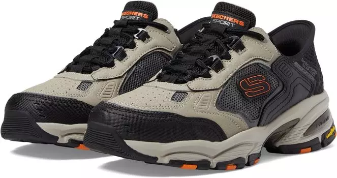 Кроссовки Vigor 3.0 Drafting Hands Free Slip-Ins SKECHERS, цвет Taupe/Black