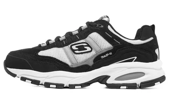 Кроссовки Vigor Chunky для мужчин с низким верхом, черные/белые/серые Skechers