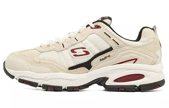 Кроссовки Vigor Chunky для мужчин с низким верхом бежевые/черные/красные Skechers