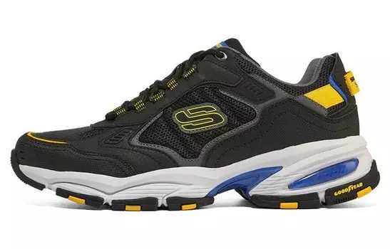 Кроссовки Vigor Chunky мужские низкие черные/желтые Skechers