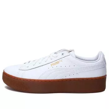 Кроссовки vikky platform leather white Puma, белый