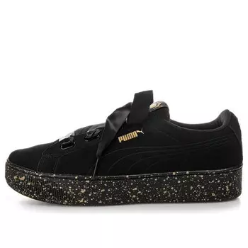 Кроссовки vikky platform ribbon 'black gold' Puma, черный