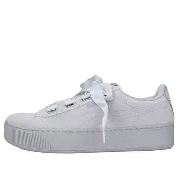Кроссовки vikky platform ribbon grey/white Puma, серый