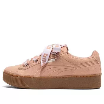 Кроссовки vikky platform ribbon pink/brown Puma, коричневый