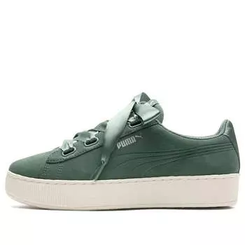 Кроссовки vikky platform ribbon s 'laurel wreath' Puma, зеленый