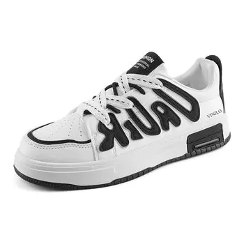 Кроссовки VINILO Skateboarding Shoes Men Low-top, белый/черный