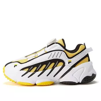 Кроссовки vintage lowtop sneakers 'white yellow black' Fila, желтый