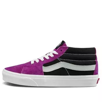 Кроссовки vintage sport sk8-mid 'black purple' Vans, черный