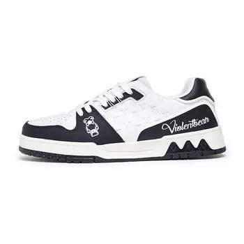 Кроссовки Violent bears Skateboarding Shoes Unisex Low-top, белый/синий