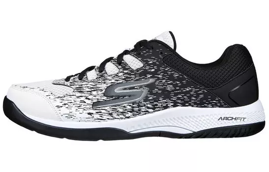 Кроссовки Viper Court для бега мужские с низким верхом, черные/белые Skechers