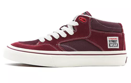 Кроссовки vision street wear Concave Skateboarding Shoes Unisex Mid-top Red, красный