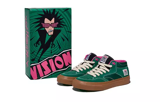Кроссовки vision street wear Concave Skateboarding Shoes Unisex Mid-top Brown, зеленый
