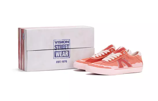 Кроссовки vision street wear Push Pro Skateboarding Shoes Unisex Low-top Pink, розовый