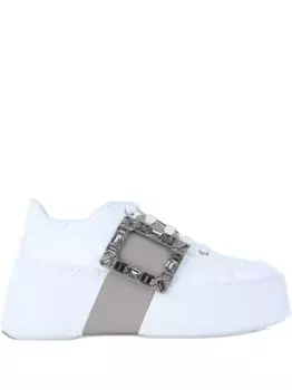 Кроссовки Viv' Skate с кристаллами Roger Vivier, белый