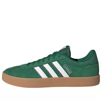 Кроссовки vl court 3.0 'dark green cloud white' Adidas, зеленый
