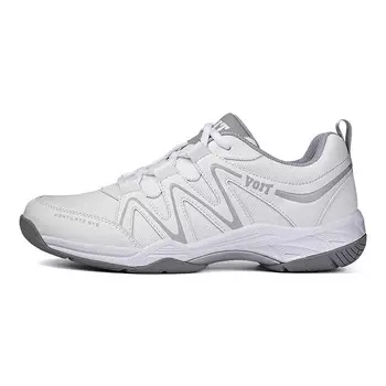 Кроссовки VOIT Badminton Shoes Unisex Low-top White/Gray, белый/серый