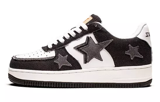 Кроссовки VOIT Skateboarding Shoes Unisex Low-top Black/White, черный