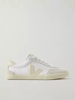 Кроссовки Volley из органического хлопка с отделкой из замши и кожи Veja, белый