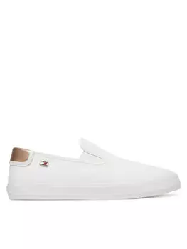 Кроссовки Vulc Canvas Slip-On Sneaker FW0FW08645 Tommy Hilfiger, белый