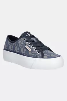 Кроссовки Vulc Flatf Jacquard Aop Calvin Klein Jeans, темно-синий
