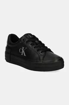 Кроссовки VULC FLATFORM LOW MG LTH Calvin Klein Jeans, черный