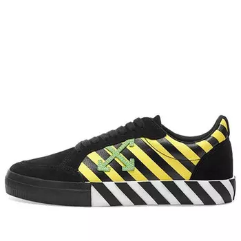 Кроссовки vulc low 'black yellow green' Off-White, черный
