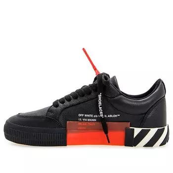Кроссовки vulcanized low 'black white' Off-White, черный