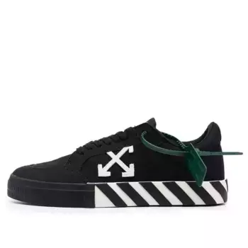 Кроссовки vulcanized low canvas 'black white' Off-White, черный