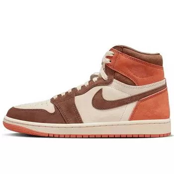 Кроссовки W AIR JORDAN 1 RETRO HI OG SP DUSTED CLAY Jordan, цвет Braun/Braun/Sand
