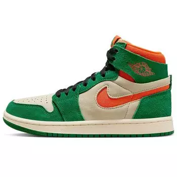 Кроссовки W AIR JORDAN 1 ZOOM AIR CMFT 2 Jordan, цвет Kiefergrn/Wei/Muslin Beige/Schwarz