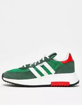 Кроссовки в бело-зеленых тонах adidas Originals