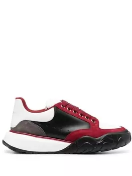 Кроссовки в стиле колор-блок Alexander McQueen, черный