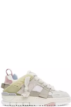 Кроссовки в стиле пэчворк бежево-розового цвета Axel Arigato