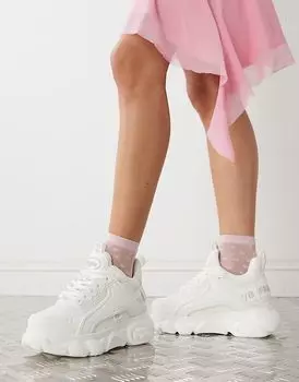 Кроссовки в тройном белом Buffalo