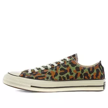 Кроссовки wacko maria x invincible x chuck 70 low 'animal print' Converse, зеленый