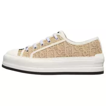 Кроссовки Walk"n"Skateboarding женские низкие коричневые Dior