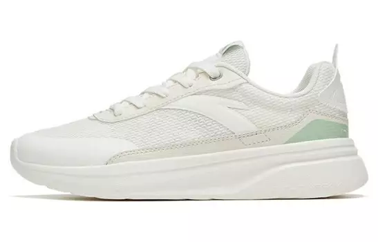 Кроссовки Walker Lifestyle женские с низким верхом, белые/зеленые Anta