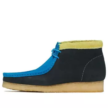 Кроссовки wallabee boots 'ink combi' Clarks, синий
