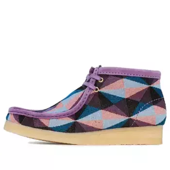 Кроссовки wallabee boots 'purple combination' Clarks, фиолетовый