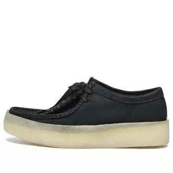 Кроссовки wallabee cup 'black nubuck' Clarks, черный