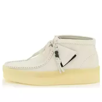 Кроссовки wallabee cup boots 'white nubuck' Clarks, белый