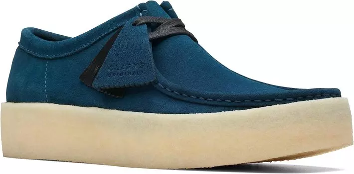 Кроссовки Wallabee Cup Clarks, цвет Deep Blue Suede