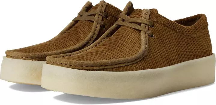 Кроссовки Wallabee Cup Clarks, цвет Tan Cord Textile