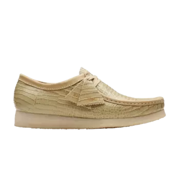Кроссовки Wallabee 'Maple Croc', желто-коричневый