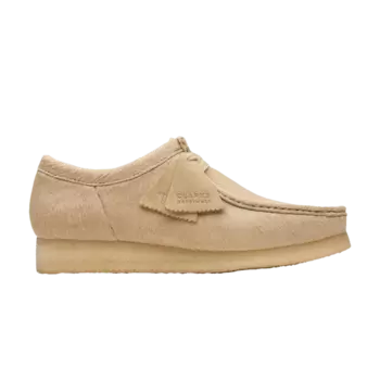 Кроссовки Wallabee 'Maple Pony Hair', желто-коричневый
