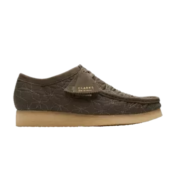 Кроссовки Wallabee 'Olive Quilted', зеленый