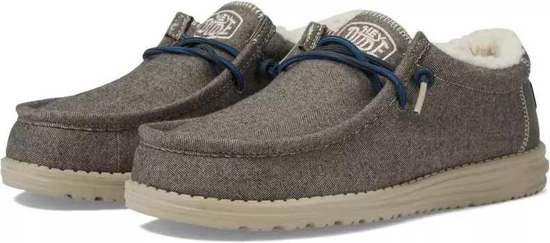 Кроссовки Wally Herringbone Hey Dude, цвет Chocolate