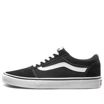 Кроссовки ward suede canvas 'black white' Vans, черный